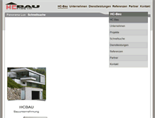 Tablet Screenshot of hcbau.at